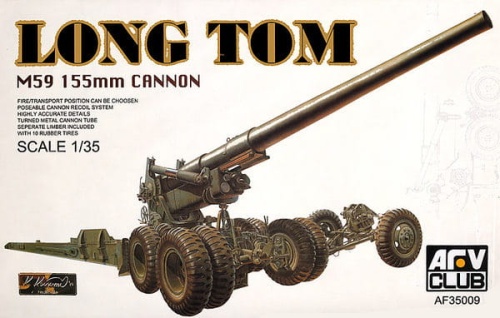 M-59 155mm Cannon LONG TOM 1:35 AFV Club 35009