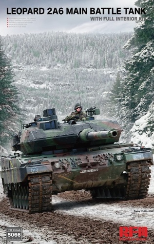 Leopard 2A6 Main Battle Tank (full interior) 1:35 Rye Field Model 5066