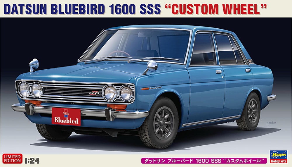 Zdjęcie główne produktu Datsun Bluebird 1600 SSS (Custom wheel) 1:24 Hasegawa 20651