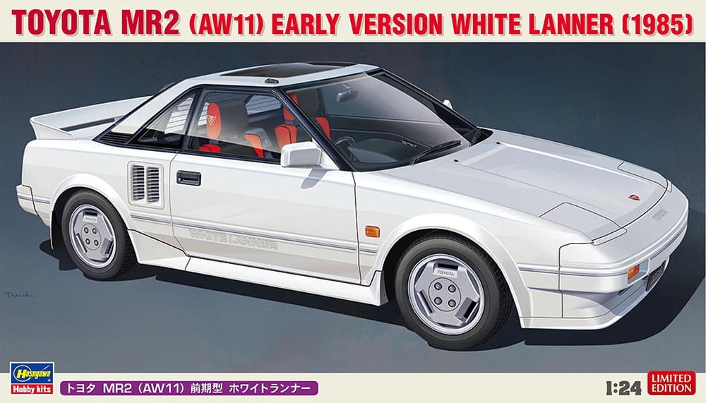 Zdjęcie główne produktu Toyota MR2 (AW11) (early white lanner 1985) 1:24 Hasegawa 20656