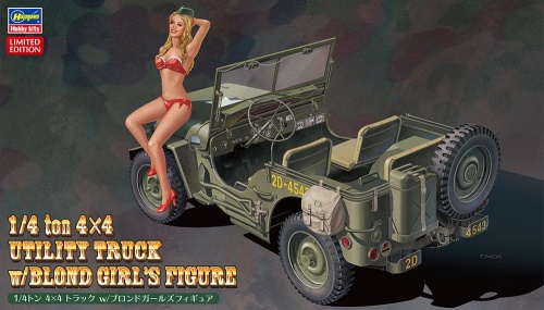 Utility truck 4x4 1/4 ton z figurką 1:24 Hasegawa SP449