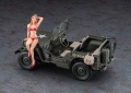 Zdjęcie dodatkowe produktu Utility truck 4x4 1/4 ton z figurką 1:24 Hasegawa SP449