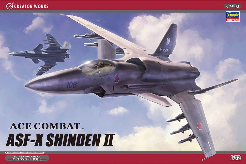 Zdjęcie główne produktu ASF-X Shinden II Ace Combat 1:72 Hasegawa CW03