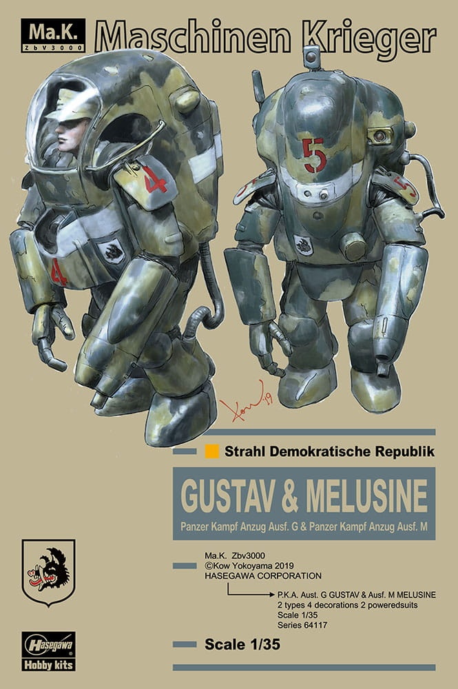 Zdjęcie główne produktu Gustaw and Melusine Maschinen Krieger 1:35 Hasegawa 64117