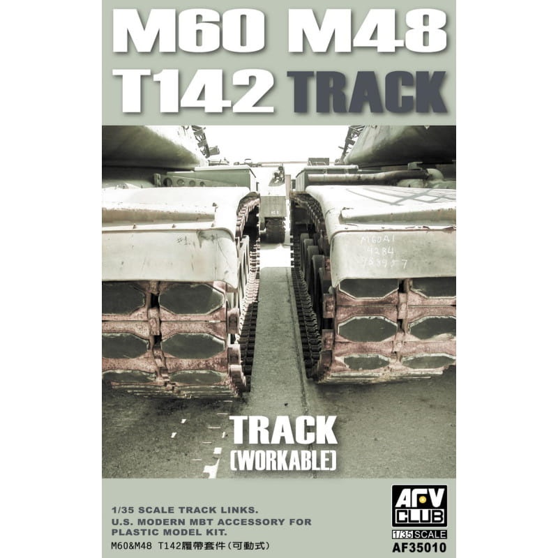 Zdjęcie główne produktu M48/M60 Tracks, Late Type, T-142 1:35 AFV Club 35010