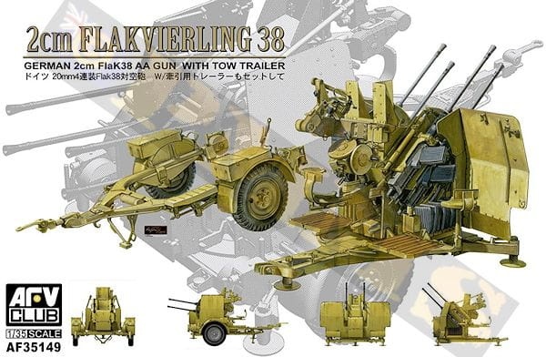Zdjęcie główne produktu Flakvierling 38 2cm 1:35 AFV Club 35149