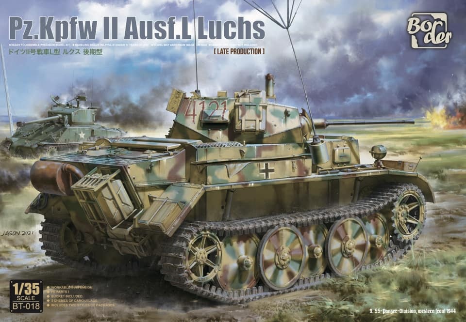 Zdjęcie główne produktu Pz.Kpfw II Ausf.L Luchs (Late Production) 1:35 Border Model BT018