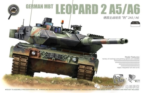 German MBT Leopard 2 A5/A6 1:72 Border Model TK7201