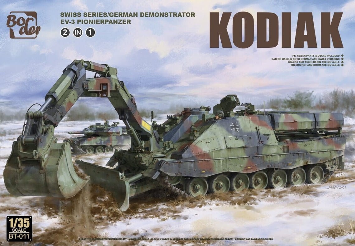 Zdjęcie główne produktu Kodiak Swiss Series/German Demonstrator EV-3 Pionierpanzer 2in1 1:35 Border Model BT011