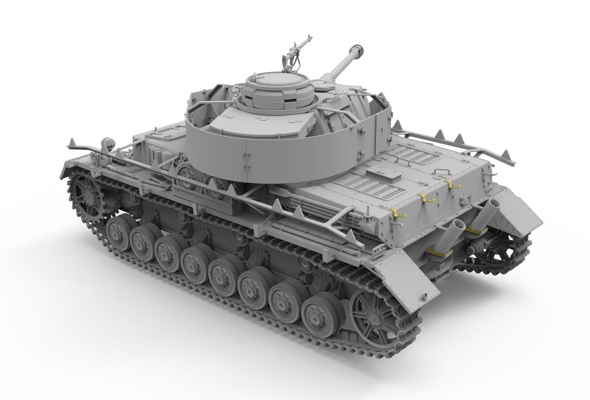 Zdjęcie dodatkowe produktu Pz.Kpfw. IV Ausf. J Early/Mid And Rail Way Flatbed Ommr (2in1) 1:35 Border Model BT025