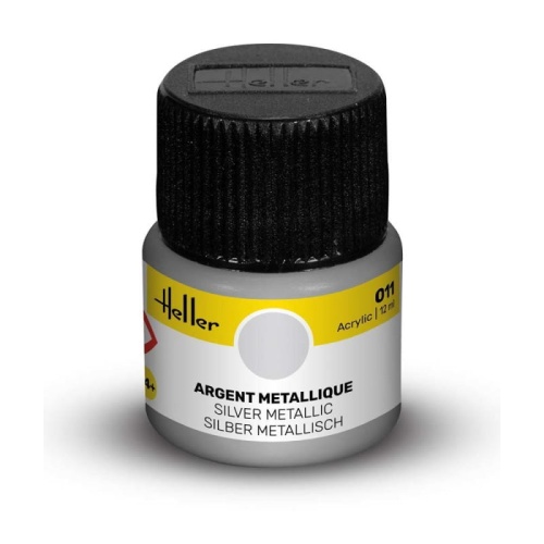 Heller farba akrylowa 011 Silver metaliczna 12ml