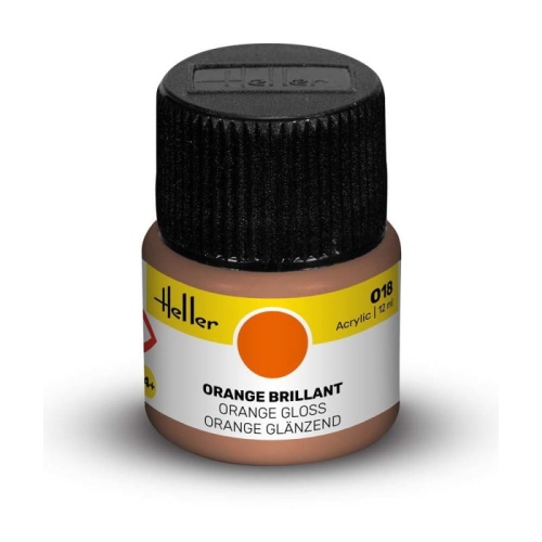 Heller farba akrylowa 018 Orange błyszcząca 12ml