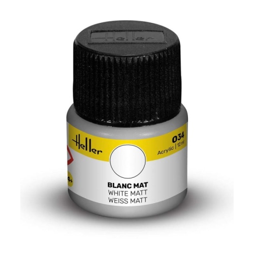Heller farba akrylowa 034 White matowa 12ml