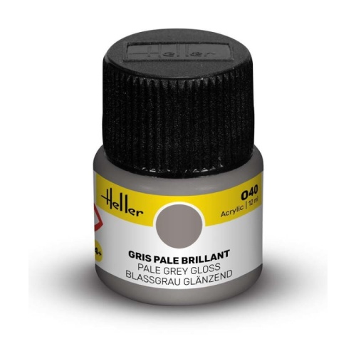 Heller farba akrylowa 040 Pale Grey błyszcząca 12ml