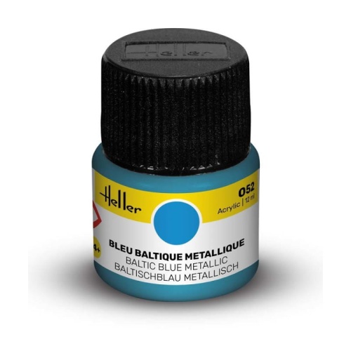 Heller farba akrylowa 052 Baltic Blue metaliczna 12ml