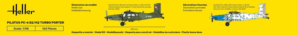 Zdjęcie dodatkowe produktu Pilatus PC-6 B2/H2 Turbo Porter 1:48 Heller 30410