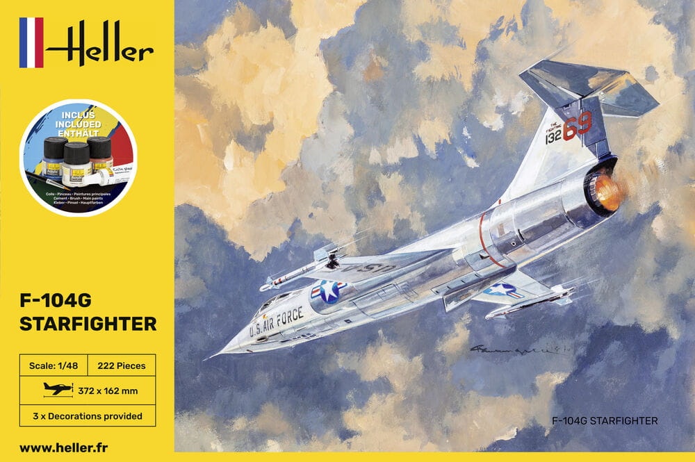 Zdjęcie dodatkowe produktu F-104G Starfighter 1:48 Heller 35520 STARTER KIT