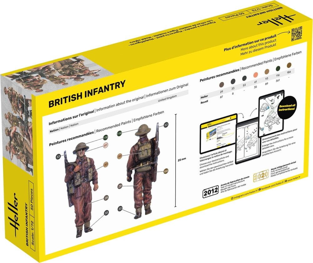 Zdjęcie dodatkowe produktu Infanterie Britannique 1:72 Heller 49604