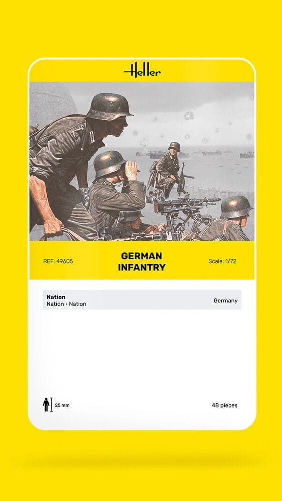 Zdjęcie dodatkowe produktu German Infantry 1:72 Heller 49605