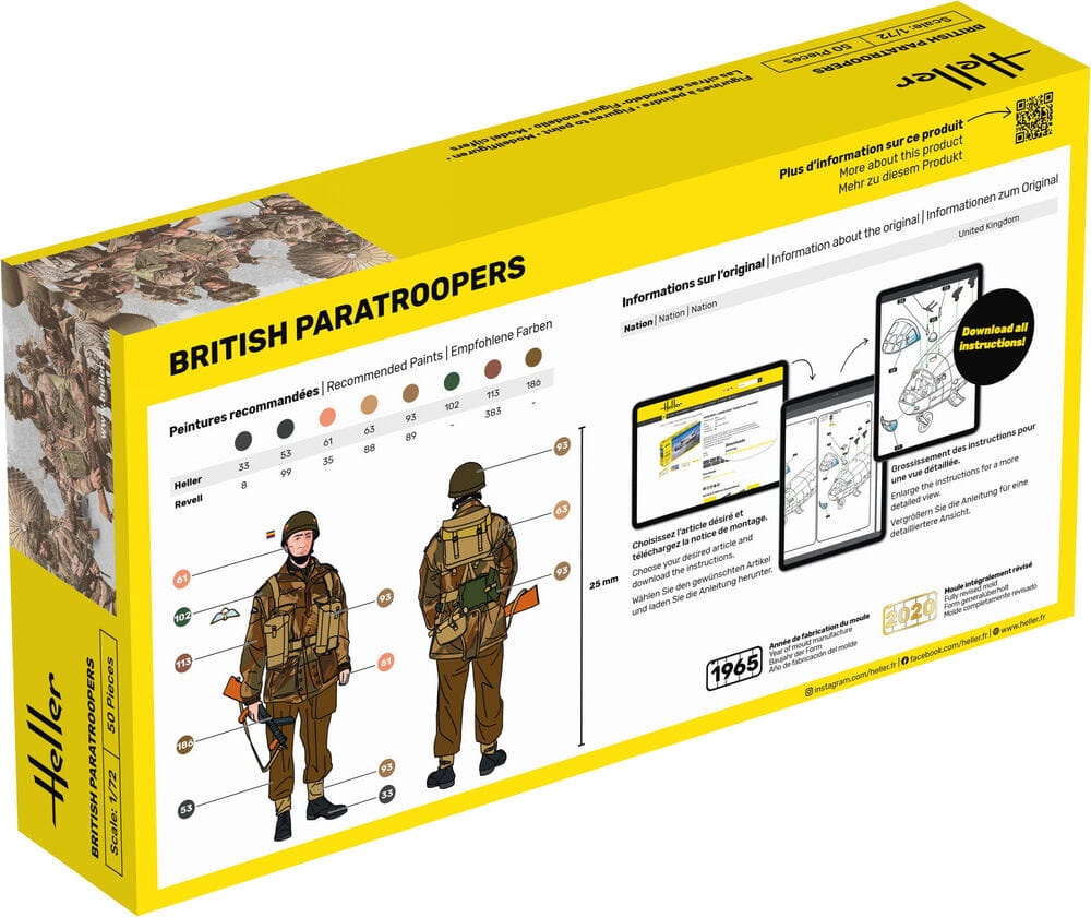 Zdjęcie dodatkowe produktu British Paratroopers 1:72 Heller 49623