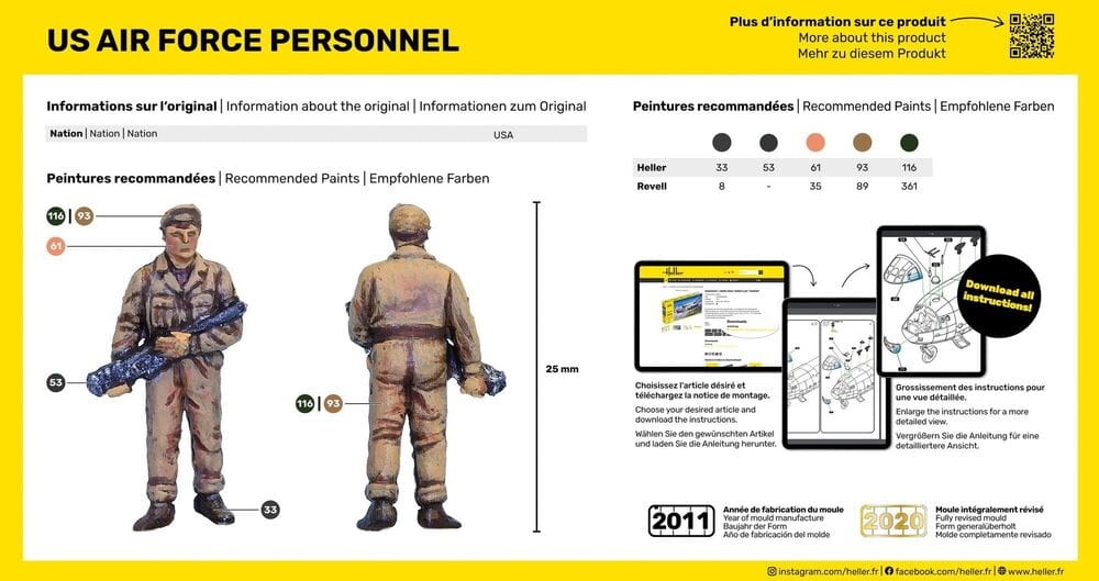 Zdjęcie dodatkowe produktu US Air Force Personal 1:72 Heller 49648