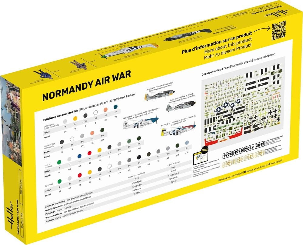 Zdjęcie dodatkowe produktu Normandy Airwar 1:72 Heller 50329