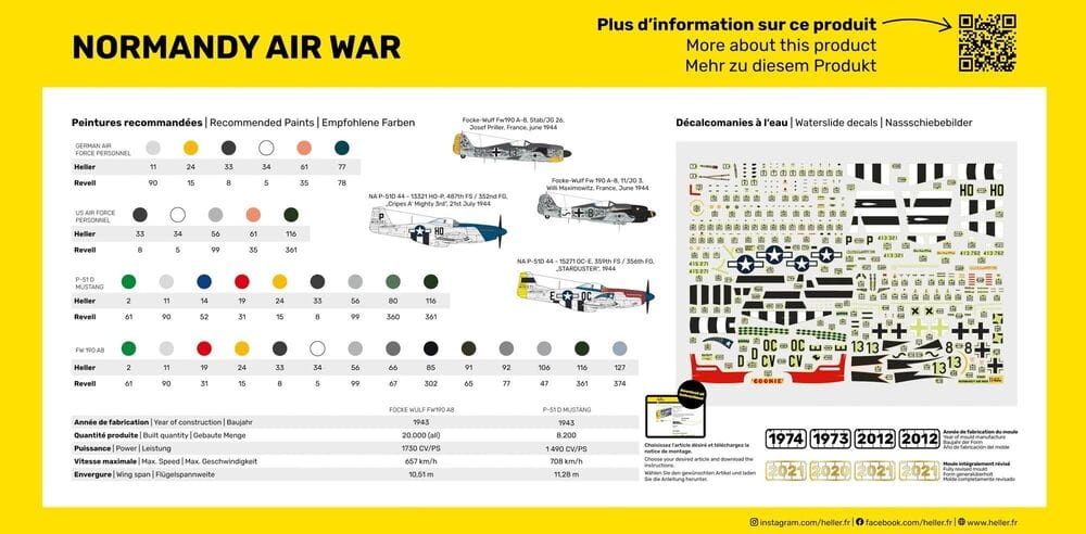 Zdjęcie dodatkowe produktu Normandy Airwar 1:72 Heller 50329