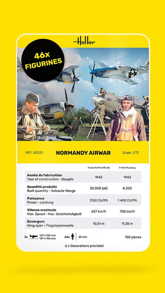 Zdjęcie dodatkowe produktu Normandy Airwar 1:72 Heller 50329
