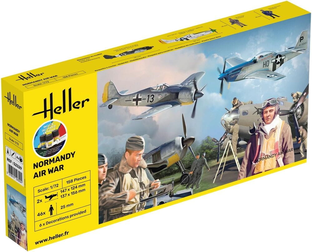 Zdjęcie główne produktu Normandy Airwar 1:72 Heller 52329 STARTER KIT