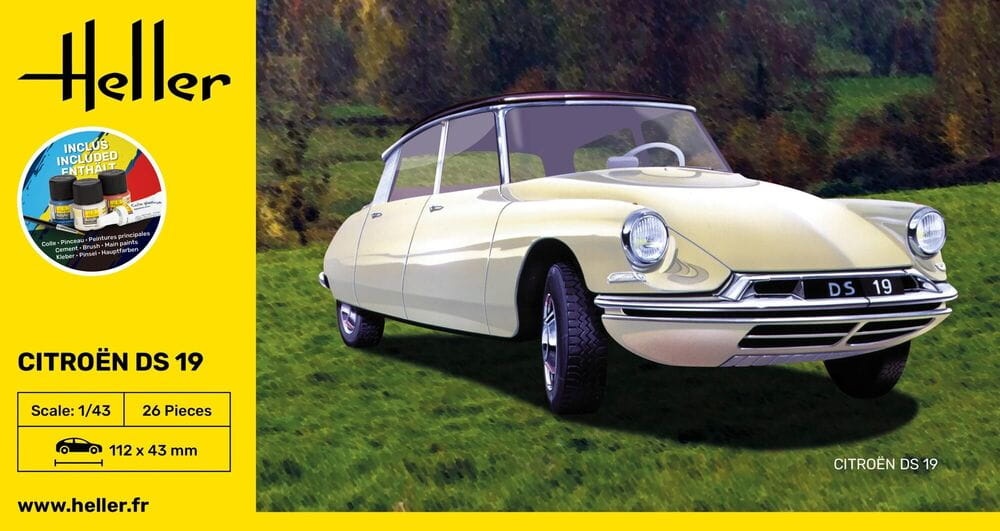 Zdjęcie dodatkowe produktu Citroen DS 19 1:43 Heller 56162 STARTER KIT
