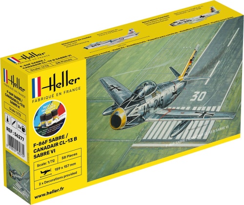 F-86F SABRE/CANADAIR CL-13 B Sabre VI 1:72 Heller 56277 STARTER KIT