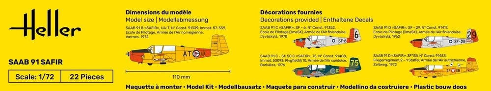 Zdjęcie dodatkowe produktu SAFIR 91 1:72 Heller 56287 STARTER KIT