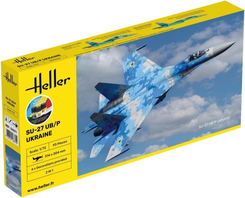 SU-27 UB/P Ukraine 1:72 Heller 56371 STARTER KIT