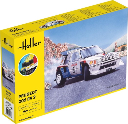 Peugeot 205 EV 2 1:24 Heller 56716 STARTER KIT