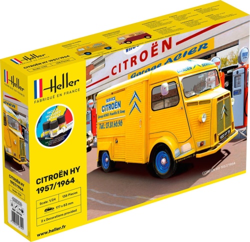 Citroen Type H 2 decorations 1:24 Heller 56744 STARTER KIT