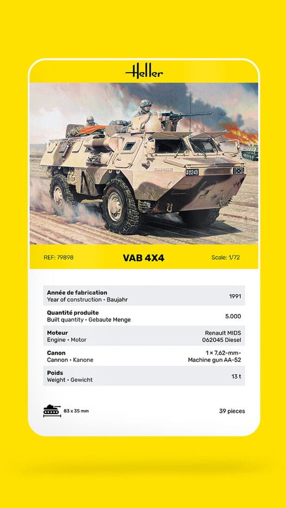 Zdjęcie dodatkowe produktu VAB 4X4 1:72 Heller 79898