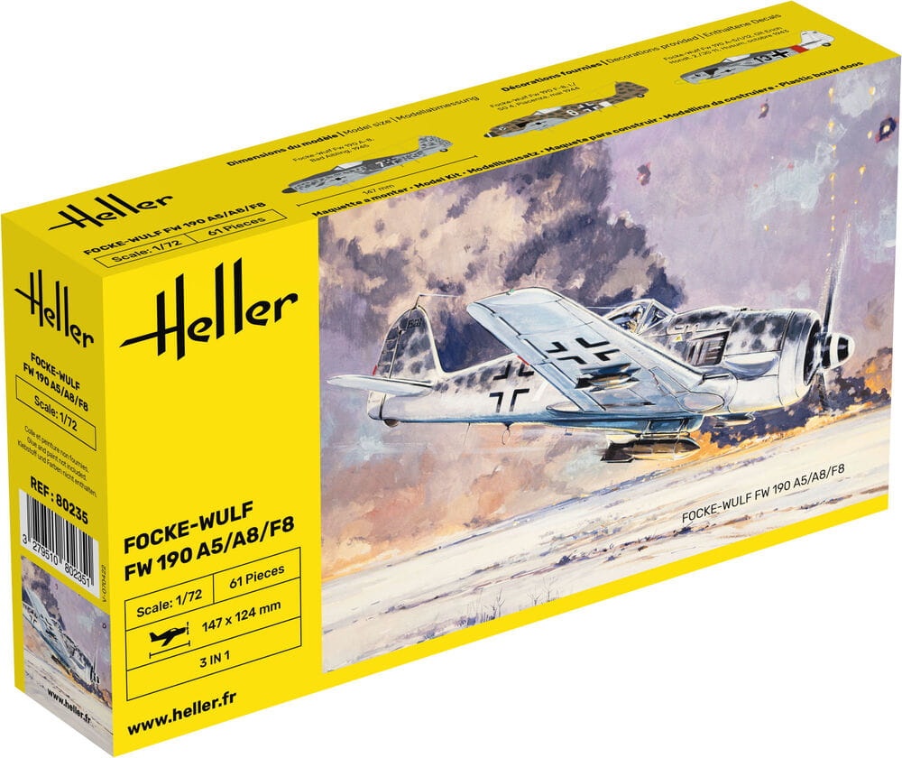 Zdjęcie główne produktu FW 190 A5/A8/F8 1:72 Heller 80235