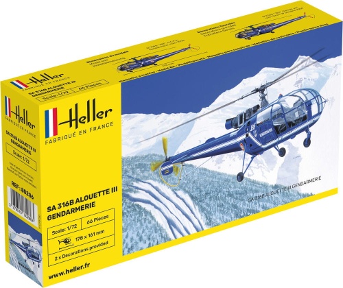 SA 316 Alouette III Gendarmerie 1:72 Heller 80286