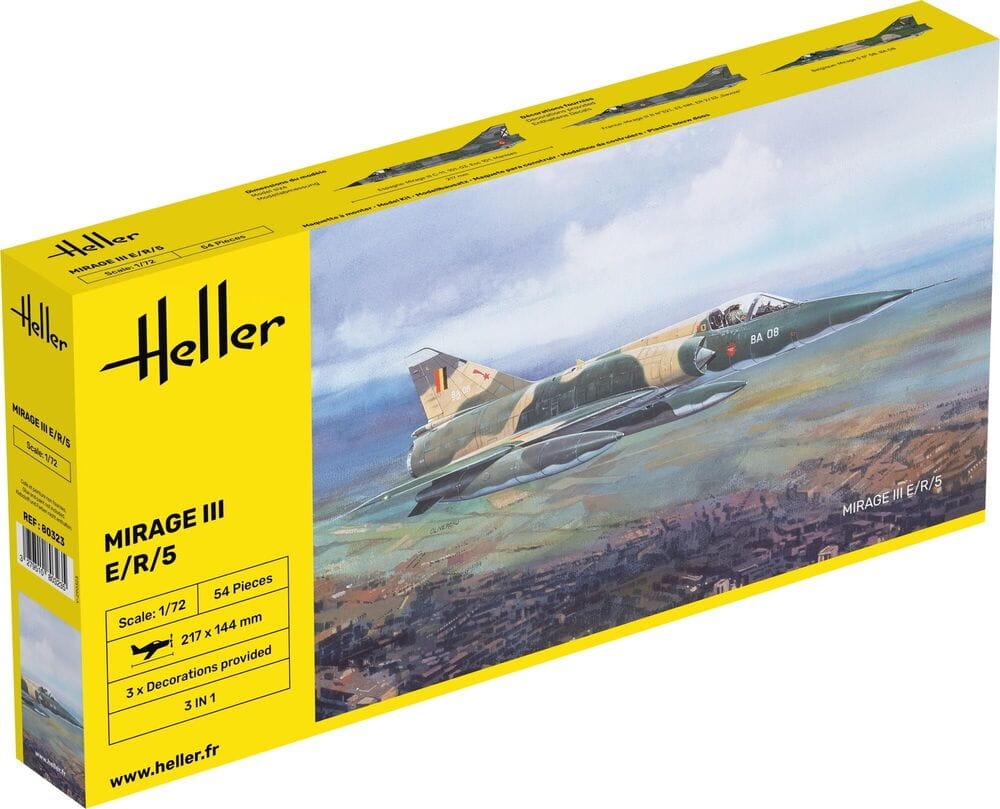 Zdjęcie główne produktu Mirage III E 1:72 Heller 80323