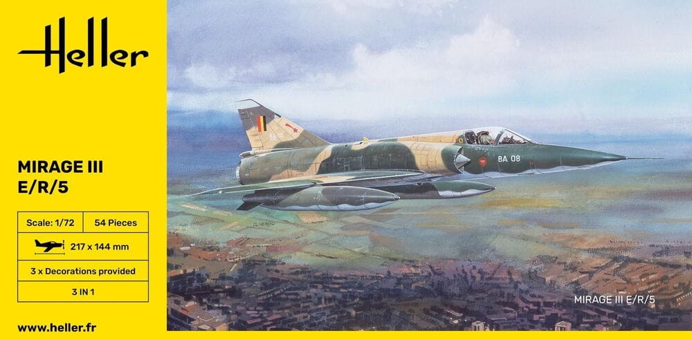 Zdjęcie dodatkowe produktu Mirage III E 1:72 Heller 80323