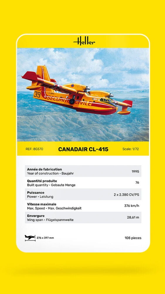 Zdjęcie dodatkowe produktu Canadair CL-415 1:72 Heller 80370