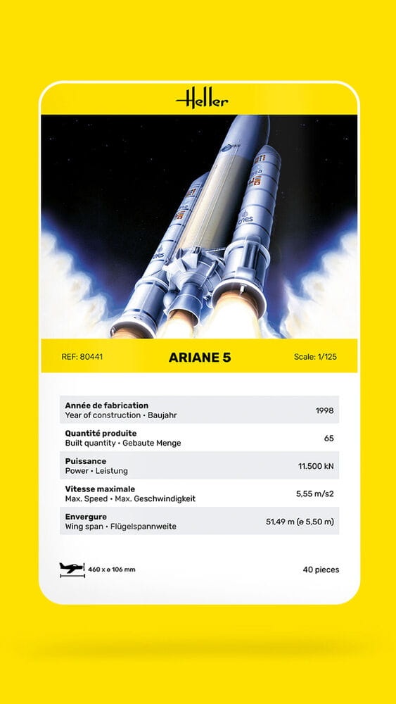 Zdjęcie dodatkowe produktu Ariane 5 1:125 Heller 80441