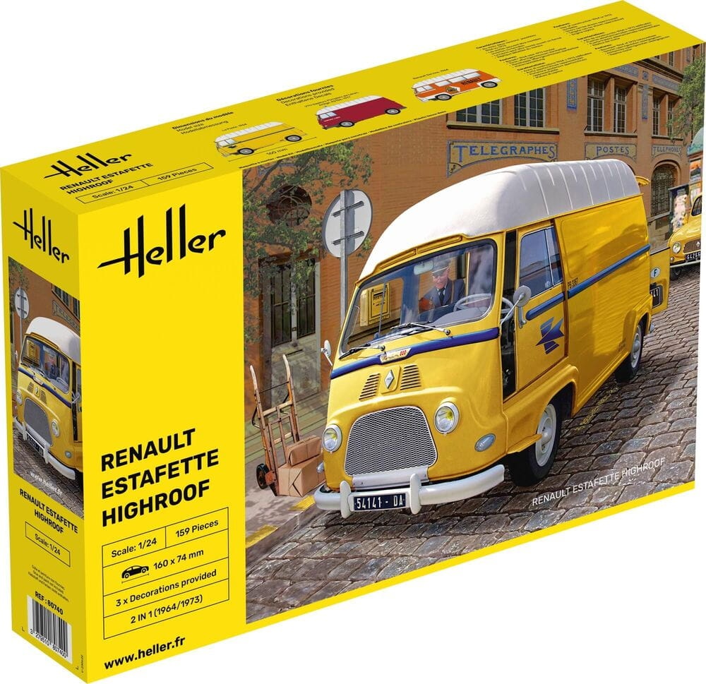 Zdjęcie główne produktu Renault Estafette Highroof 1:24 Heller 80740