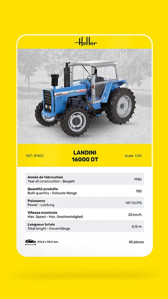 Zdjęcie dodatkowe produktu Landini 16000 DT 1:24 Heller 81403