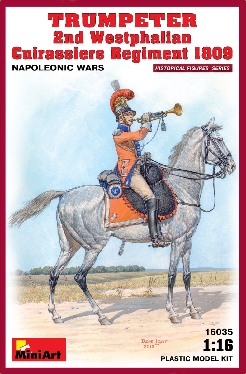 Zdjęcie główne produktu Trumpeter 2nd Westphalian Cuirassiers Regiment 1809 Napoleonic Wars 1:16 MiniArt 16035