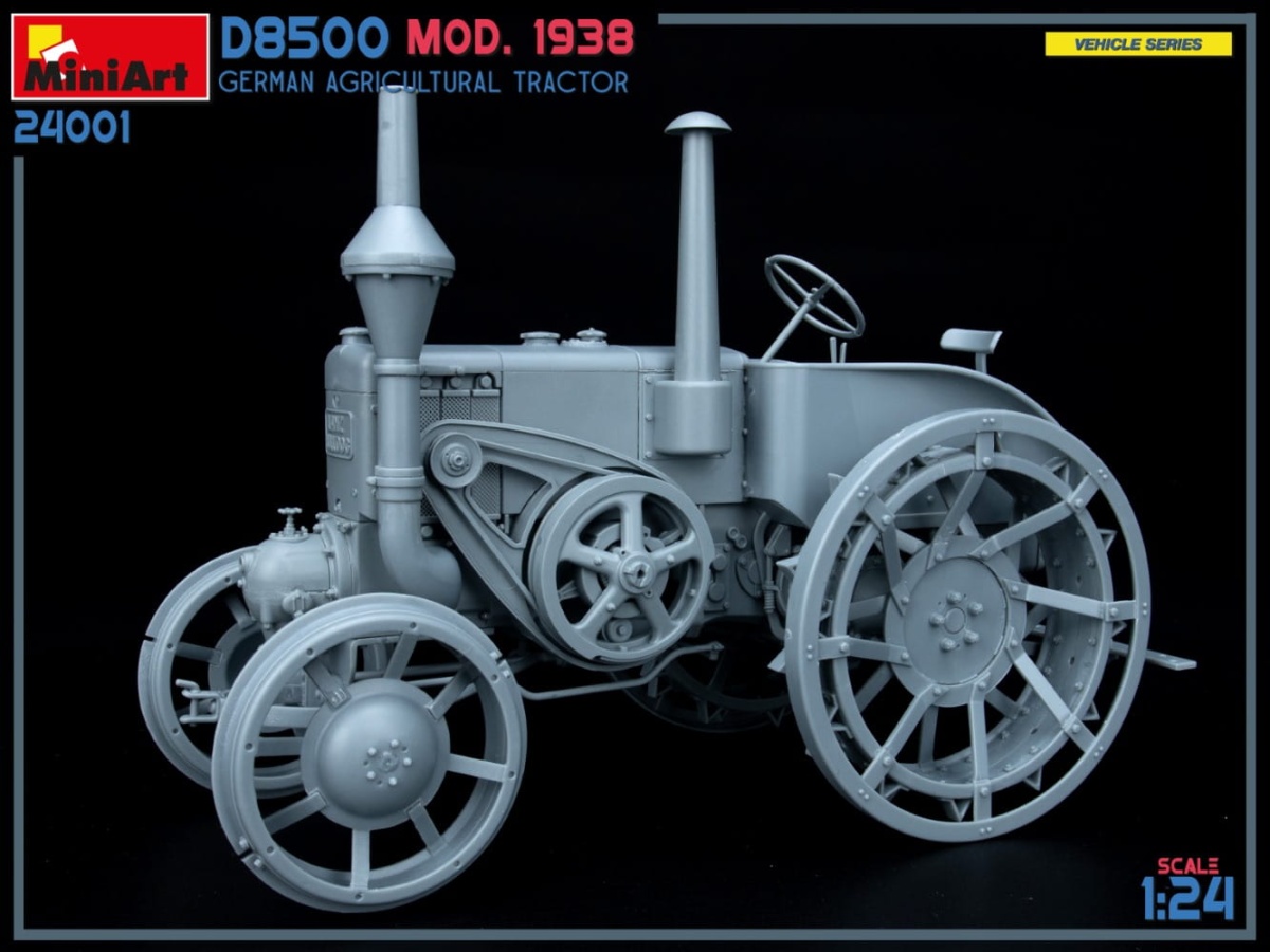 Zdjęcie dodatkowe produktu German Agricultural Tractor D8500 Mod. 1938 1:24 MiniArt 24001