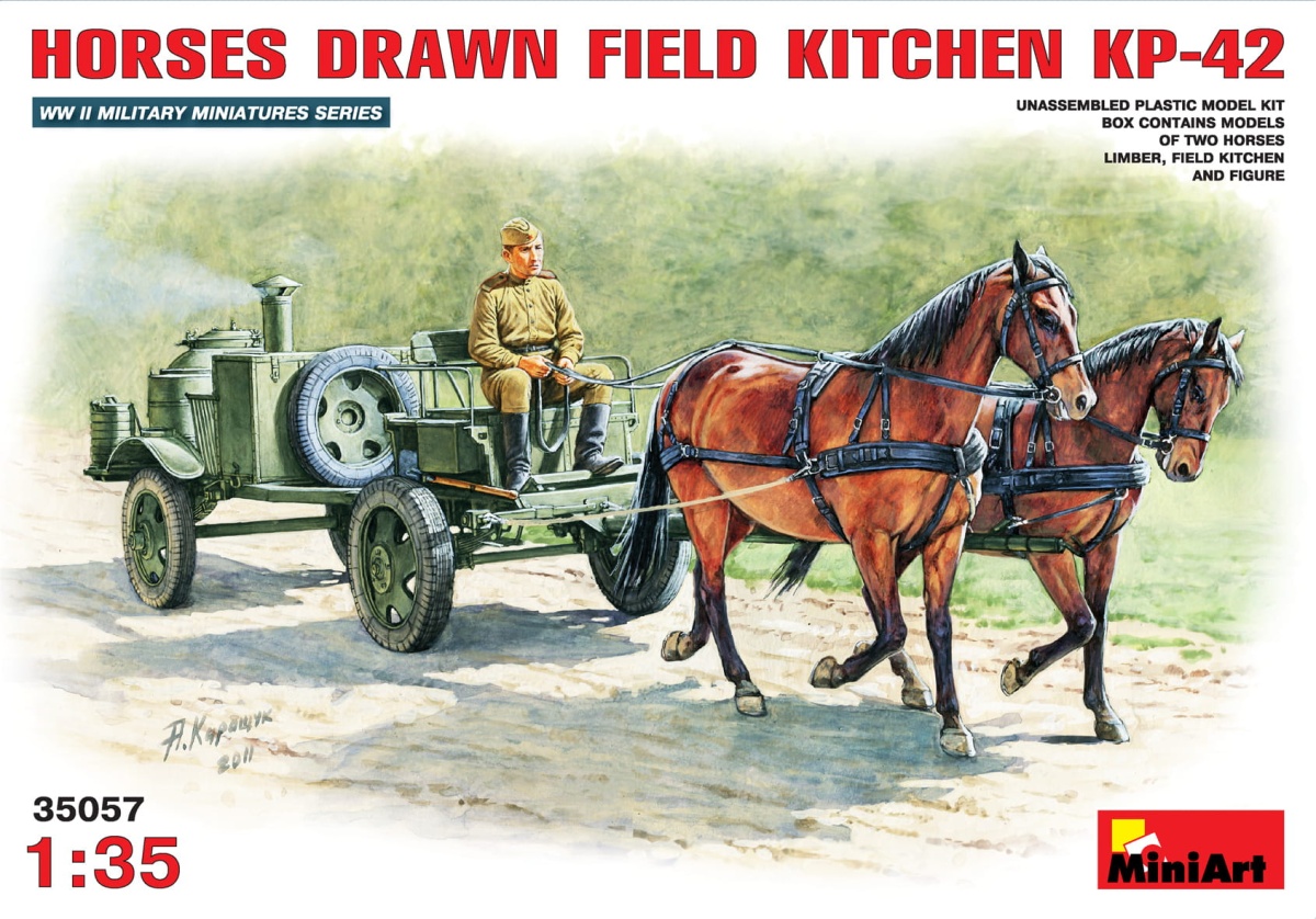Zdjęcie główne produktu Horses Drawn Field Kitchen Kp-42 1:35 MiniArt 35057