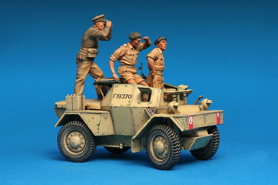 Zdjęcie dodatkowe produktu Dingo Mk.1b British Scout Car W/crew 1:35 MiniArt 35067