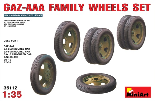Gaz-aaa Family Wheels Set 1:35 MiniArt 35112