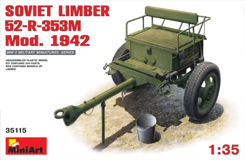 Soviet Limber 52-r-353m Mod. 1942 1:35 MiniArt 35115